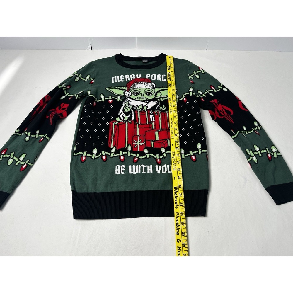 Star Wars Ugly‎ Christmas Sweater Baby Yoda Unisex Medium - Picture 6 of 9